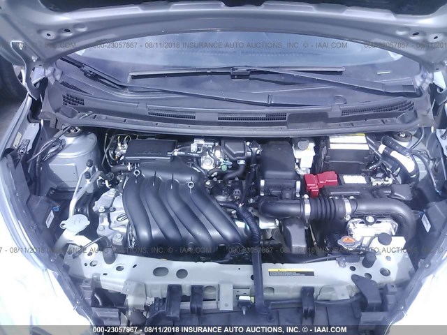 3N1CE2CP1FL394755 - 2015 NISSAN VERSA NOTE S/S PLUS/SV/SL/SR SILVER photo 10