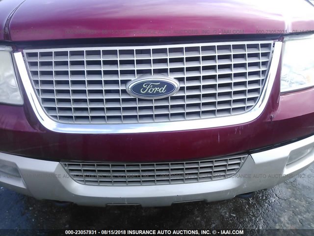 1FMFU18L44LB79940 - 2004 FORD EXPEDITION EDDIE BAUER RED photo 6