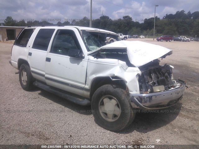 1GNEK13RXWJ338595 - 1998 CHEVROLET TAHOE K1500 WHITE photo 1