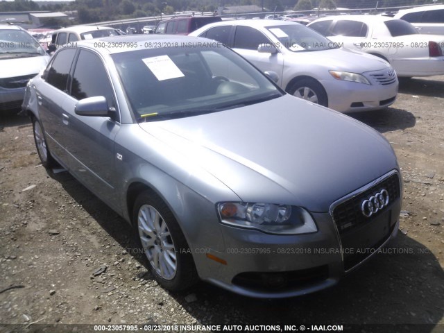 WAUDF78E28A163776 - 2008 AUDI A4 2.0T QUATTRO GRAY photo 1