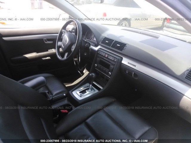 WAUDF78E28A163776 - 2008 AUDI A4 2.0T QUATTRO GRAY photo 5