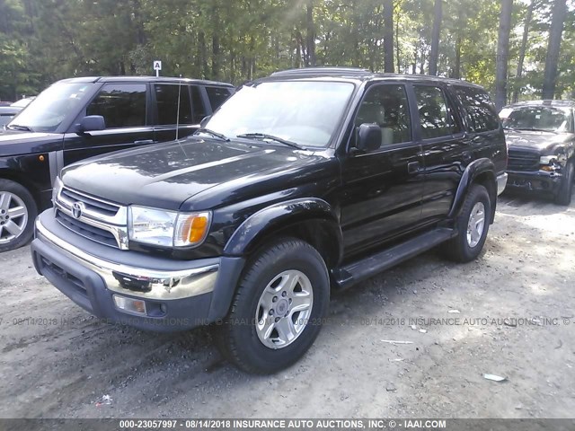 JT3HN86R129069663 - 2002 TOYOTA 4RUNNER SR5 BLACK photo 2