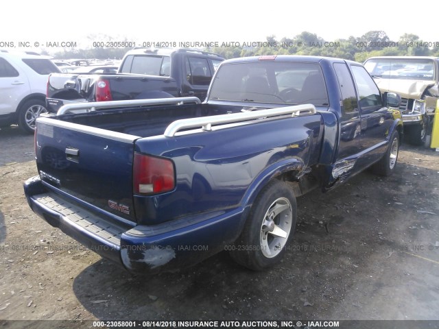 1GTCS195318171128 - 2001 GMC SONOMA BLUE photo 4