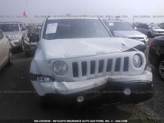 1C4NJPBA5GD744018 - 2016 JEEP PATRIOT SPORT WHITE photo 6