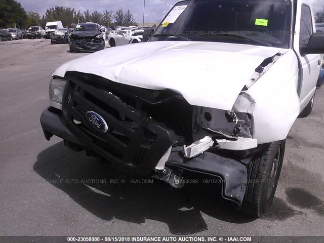 1FTKR1AD0BPA99337 - 2011 FORD RANGER WHITE photo 6