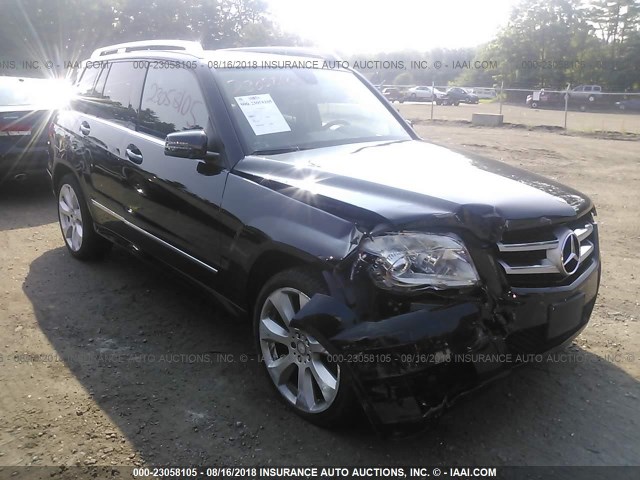 WDCGG8HB1BF598687 - 2011 MERCEDES-BENZ GLK 350 4MATIC BLACK photo 1