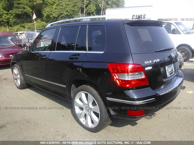 WDCGG8HB1BF598687 - 2011 MERCEDES-BENZ GLK 350 4MATIC BLACK photo 3