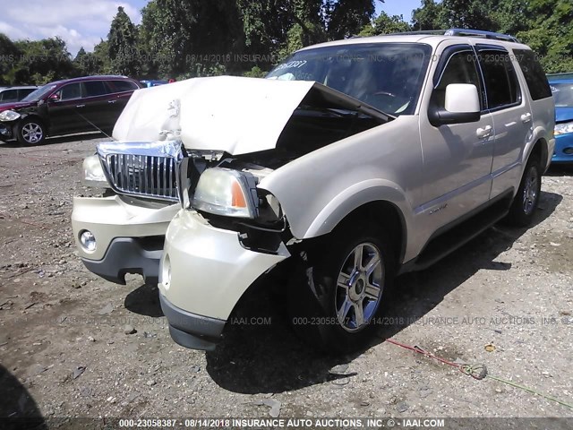 5LMEU88H95ZJ33421 - 2005 LINCOLN AVIATOR Şampan foto 2