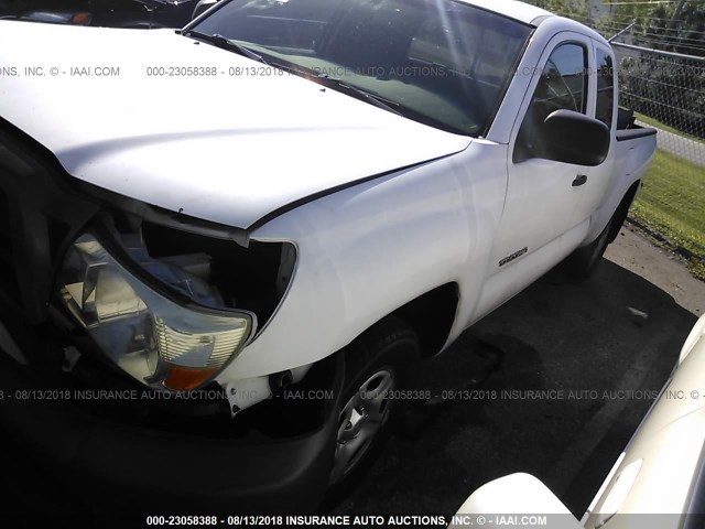 5TETX22N15Z081370 - 2005 TOYOTA TACOMA ACCESS CAB Ақ фото 2