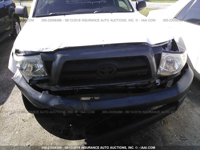 5TETX22N15Z081370 - 2005 TOYOTA TACOMA ACCESS CAB Ақ фото 6