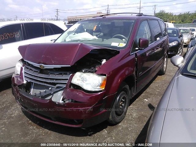 2A8HR54P08R759934 - 2008 CHRYSLER TOWN & COUNTRY TOURING MAROON photo 2