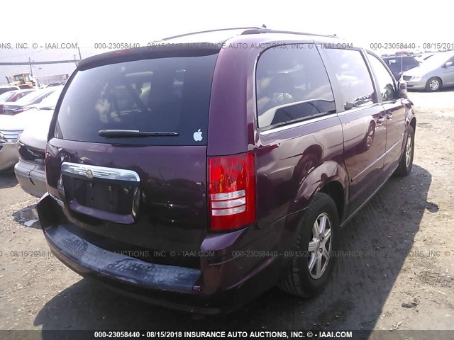 2A8HR54P08R759934 - 2008 CHRYSLER TOWN & COUNTRY TOURING MAROON photo 4