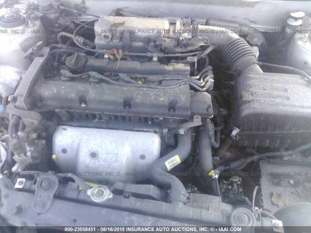 KMHDN45D23U701024 - 2003 HYUNDAI ELANTRA GLS/GT SILVER photo 10