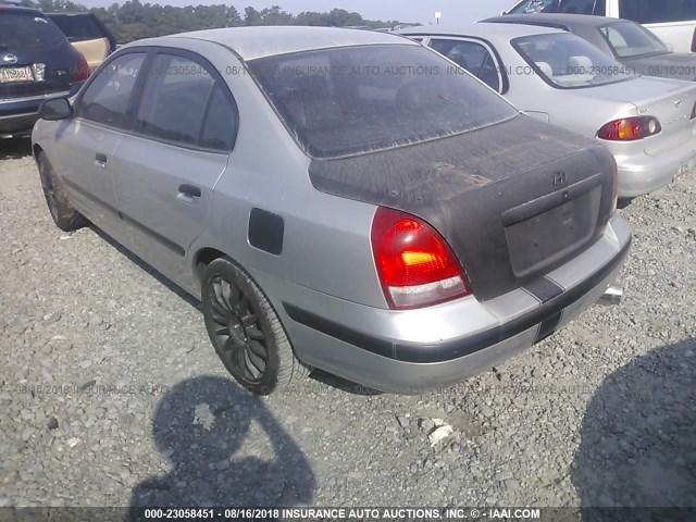 KMHDN45D23U701024 - 2003 HYUNDAI ELANTRA GLS/GT SILVER photo 3