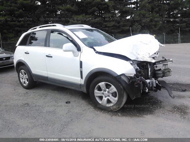 3GNAL2EK5DS634959 - 2013 CHEVROLET CAPTIVA LS WHITE photo 1