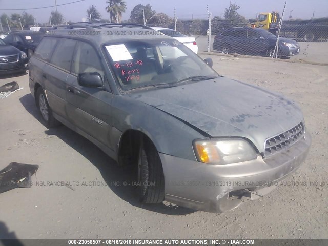 4S3BH675447641610 - 2004 SUBARU LEGACY OUTBACK AWP GREEN photo 1