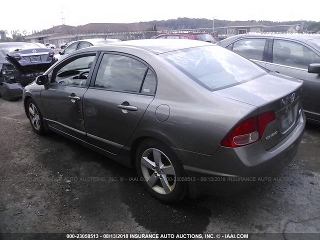 1HGFA159X8L022779 - 2008 HONDA CIVIC EXL 灰色 照片 3