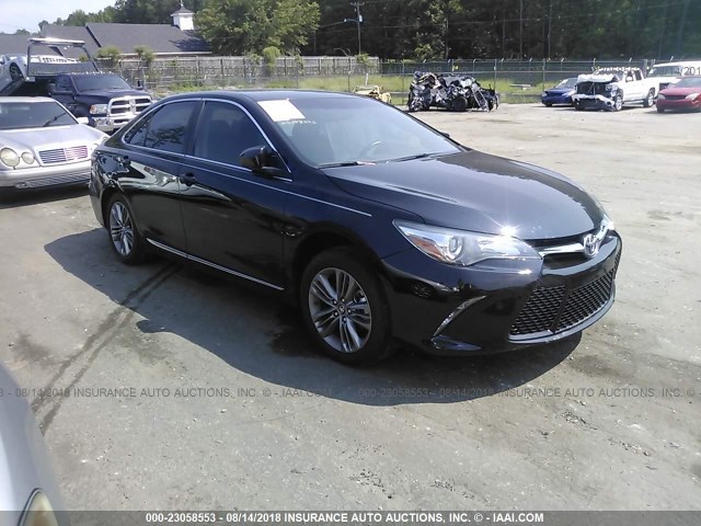 4T1BF1FK8GU226713 - 2016 TOYOTA CAMRY LE/XLE/SE/XSE BLACK photo 1