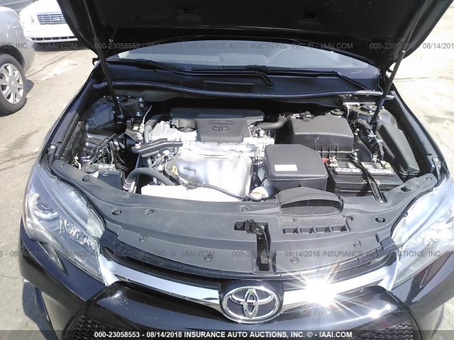 4T1BF1FK8GU226713 - 2016 TOYOTA CAMRY LE/XLE/SE/XSE BLACK photo 10