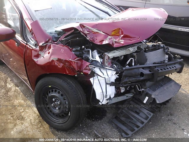 3N1CE2CP3GL410231 - 2016 NISSAN VERSA NOTE S/S PLUS/SV/SL/SR RED photo 6