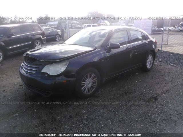 1C3LC56JX8N263651 - 2008 CHRYSLER SEBRING TOURING BLACK photo 2