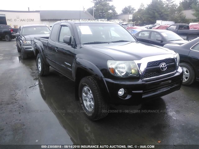 5TFUU4EN4BX015144 - 2011 TOYOTA TACOMA ACCESS CAB BLACK photo 1