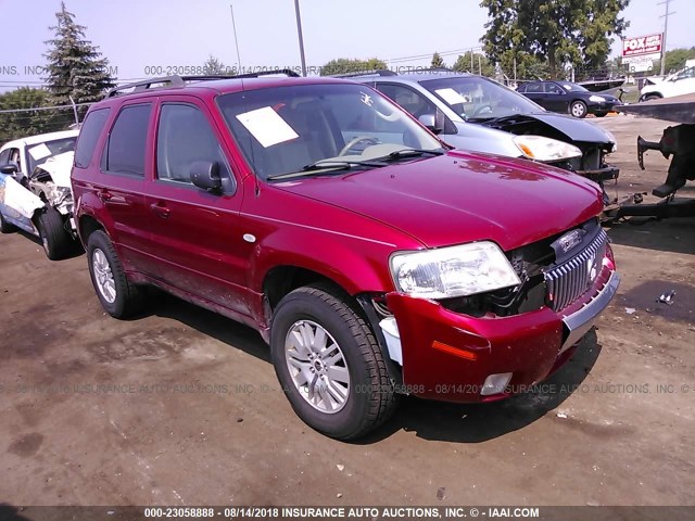 4M2YU57116KJ00862 - 2006 MERCURY MARINER RED photo 1