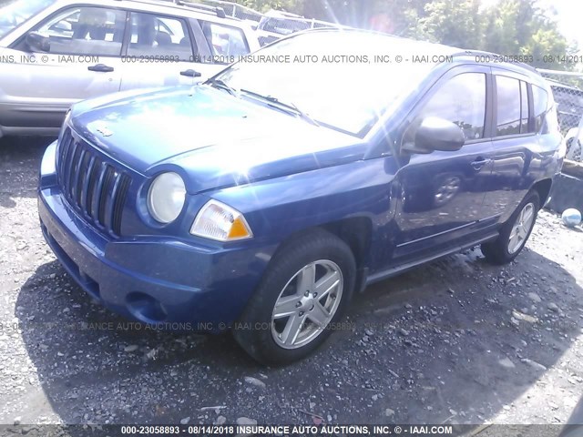 1J4NT4FB7AD515420 - 2010 JEEP COMPASS SPORT BLUE photo 2