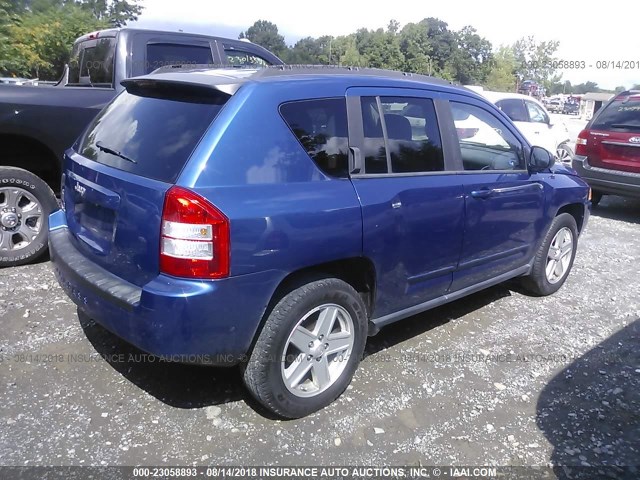 1J4NT4FB7AD515420 - 2010 JEEP COMPASS SPORT BLUE photo 4