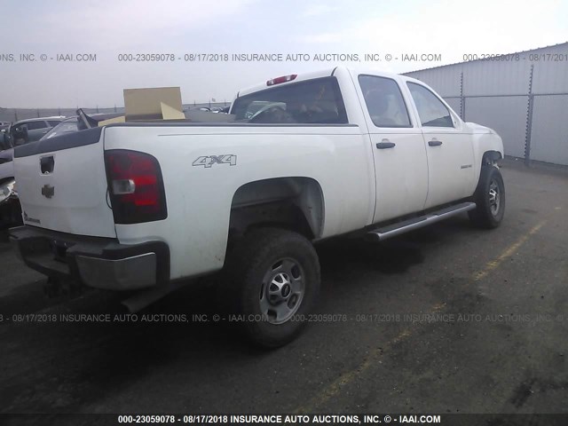 1GC1KVCG7CF173892 - 2012 CHEVROLET SILVERADO K2500 HEAVY DUTY WHITE photo 4