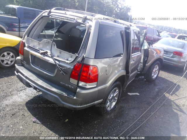 5LMEU88H04ZJ11970 - 2004 LINCOLN AVIATOR Qəhvəyi foto 4