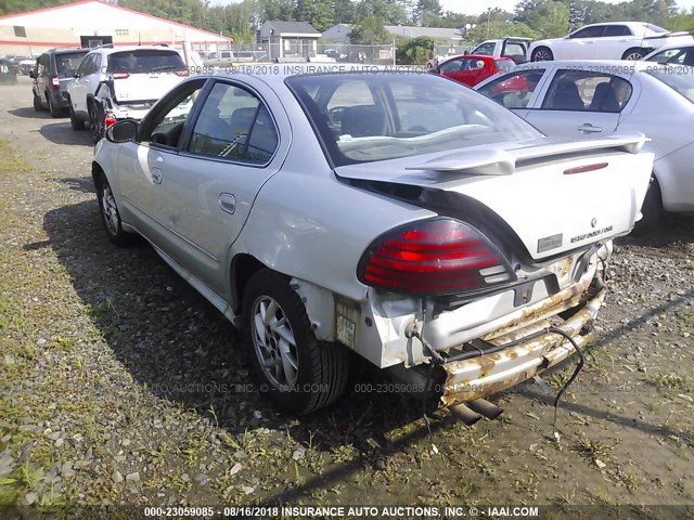 1G2NE52F84M526871 - 2004 PONTIAC GRAND AM SE SILVER photo 3