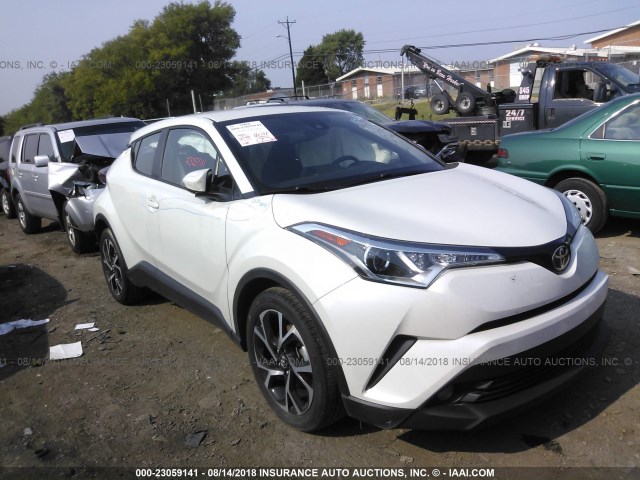 NMTKHMBXXJR021129 - 2018 TOYOTA C-HR XLE/XLE PREMIUM WHITE photo 1