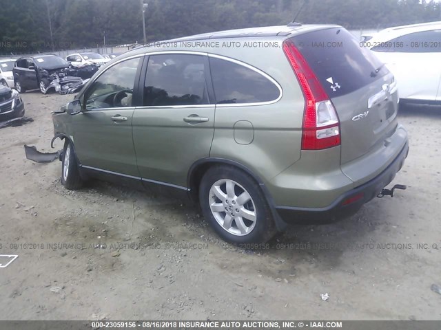 JHLRE38787C065623 - 2007 HONDA CR-V EXL GREEN photo 3