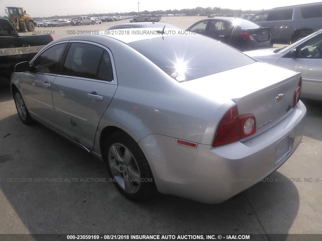 1G1ZC5E19BF357392 - 2011 CHEVROLET MALIBU 1LT ვერცხლისფერი ფოტო 3