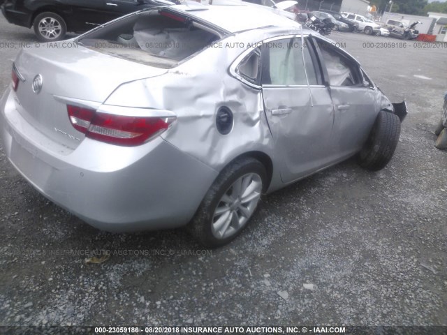 1G4PR5SK7F4208079 - 2015 BUICK VERANO CONVENIENCE SILVER photo 4