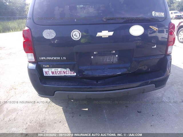 1GNDV23L16D121312 - 2006 CHEVROLET UPLANDER LS BLUE photo 6