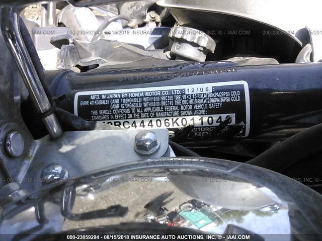 JH2RC44406K011040 - 2006 HONDA VT750 CDA 灰色 照片 10