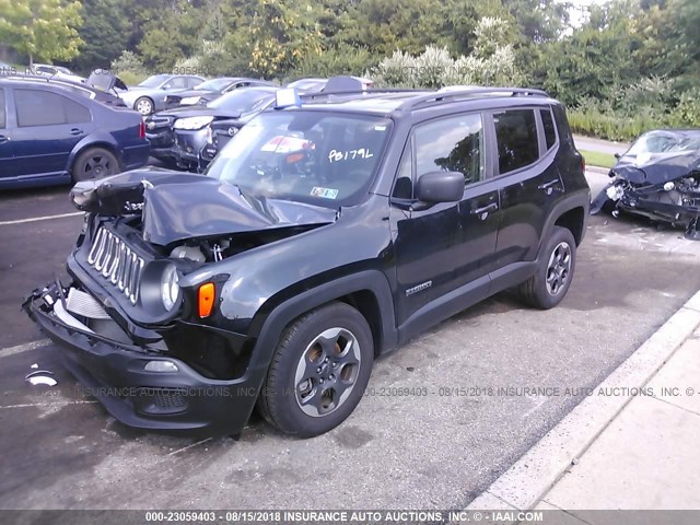 ZACCJBAB1JPG73137 - 2018 JEEP RENEGADE SPORT Սև լուսանկար 2