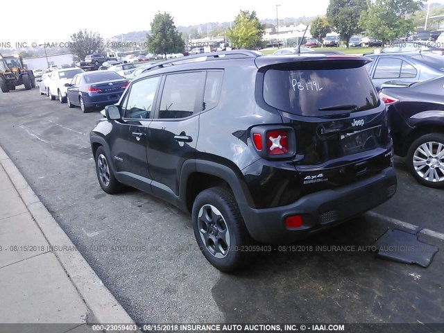 ZACCJBAB1JPG73137 - 2018 JEEP RENEGADE SPORT Սև լուսանկար 3