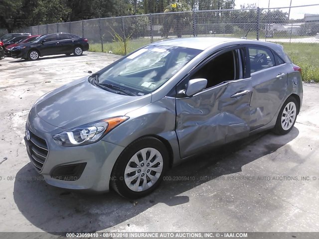 KMHD35LH0HU376625 - 2017 HYUNDAI ELANTRA GT GRAY photo 6