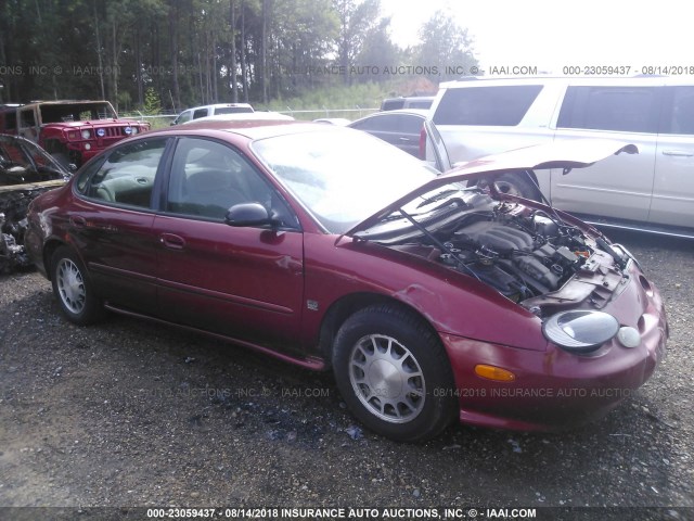 1FAFP53S6XA143576 - 1999 FORD TAURUS SE/COMFORT/SPORT BURGUNDY photo 1