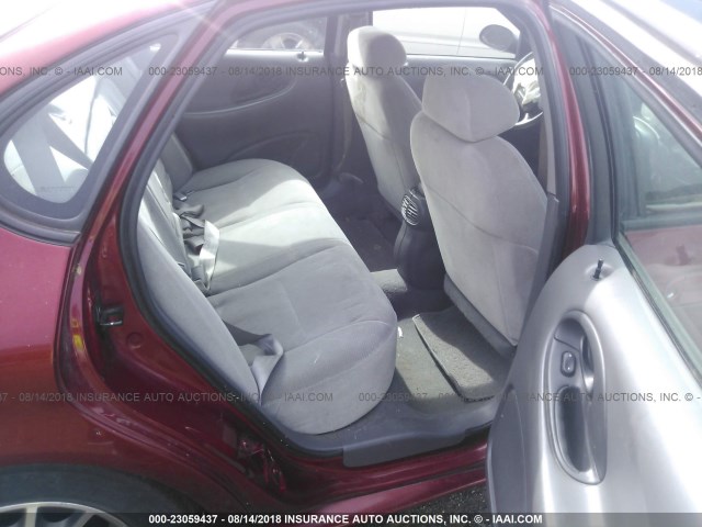 1FAFP53S6XA143576 - 1999 FORD TAURUS SE/COMFORT/SPORT BURGUNDY photo 8