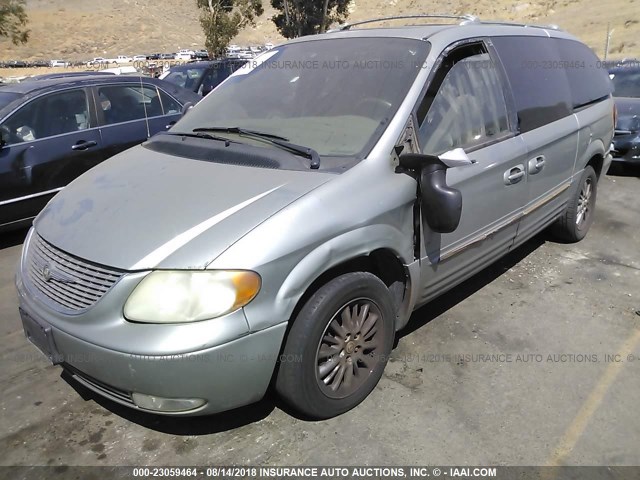 2C8GP64L03R161698 - 2003 CHRYSLER TOWN & COUNTRY LIMITED SILVER photo 2