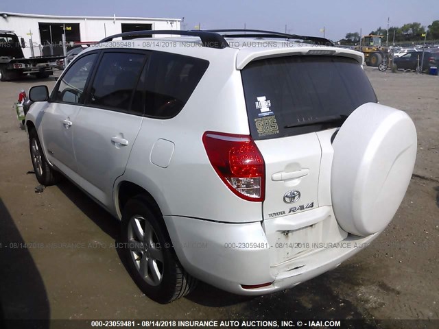 JTMBK31V375032596 - 2007 TOYOTA RAV4 LIMITED WHITE photo 3