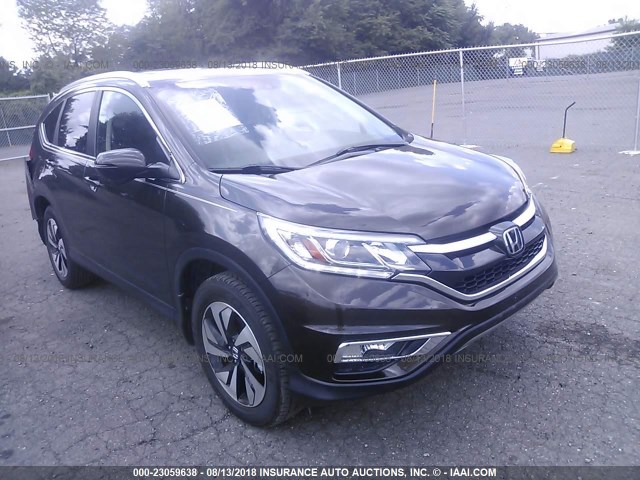 5J6RM3H98GL000475 - 2016 HONDA CR-V TOURING BROWN photo 1