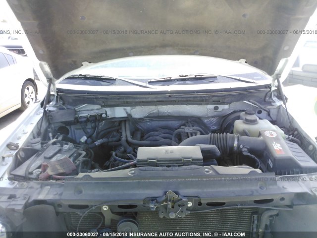 1FTFX1CF2CKD64859 - 2012 FORD F150 SUPER CAB WHITE photo 10