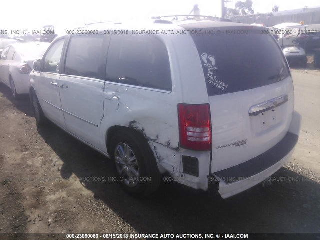 2A8HR64X28R790656 - 2008 CHRYSLER TOWN & COUNTRY LIMITED WHITE photo 3