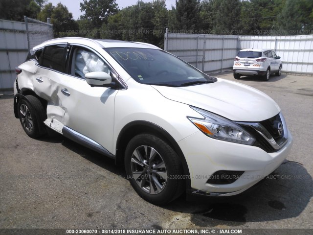 5N1AZ2MH4GN162681 - 2016 NISSAN MURANO S/SL/SV/PLATINUM WHITE photo 1