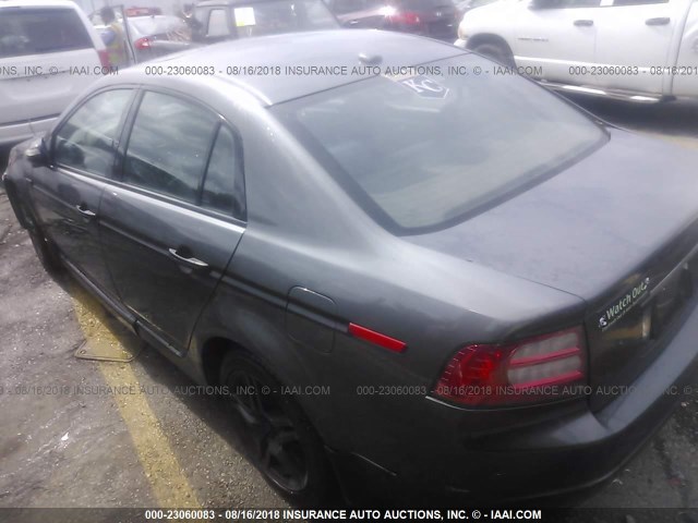 19UUA66258A042066 - 2008 ACURA TL GRAY photo 3